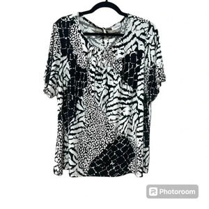 Calvin Klein printed blouse 2XL